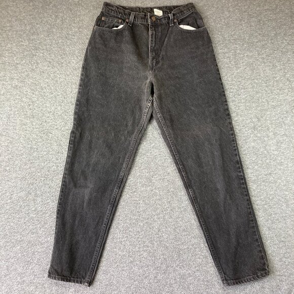 Vintage Levi's 551 Relaxed Fit Tapered Leg Jeans Womens Size 12 MED Black - Picture 1 of 12